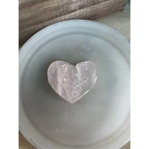 Rose quartz heart vagina carving female body part mini